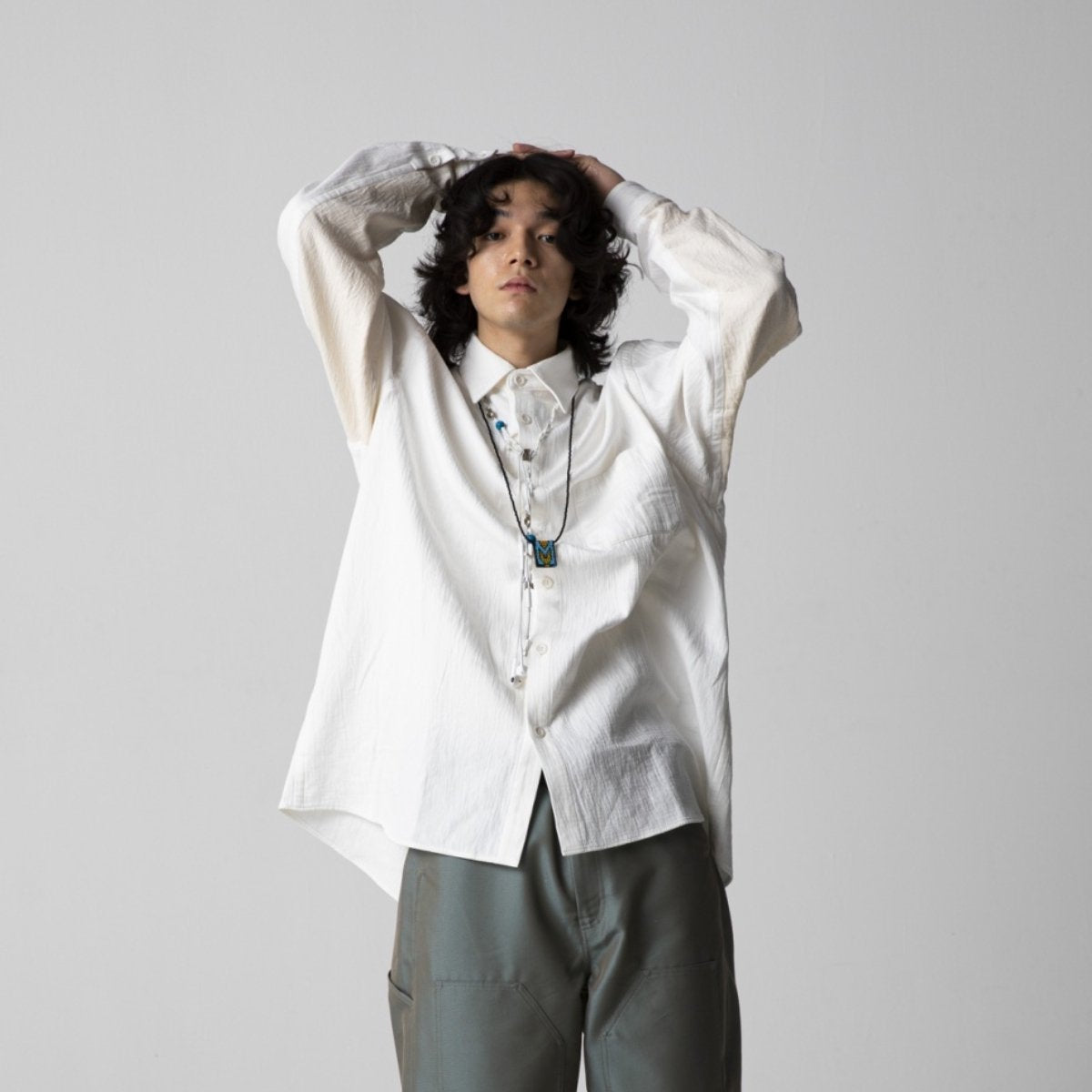 MUZE TURQUOISE LABEL - OVERSIZED GAUZE SHIRTS (NATURAL) – MUZE TOKYO