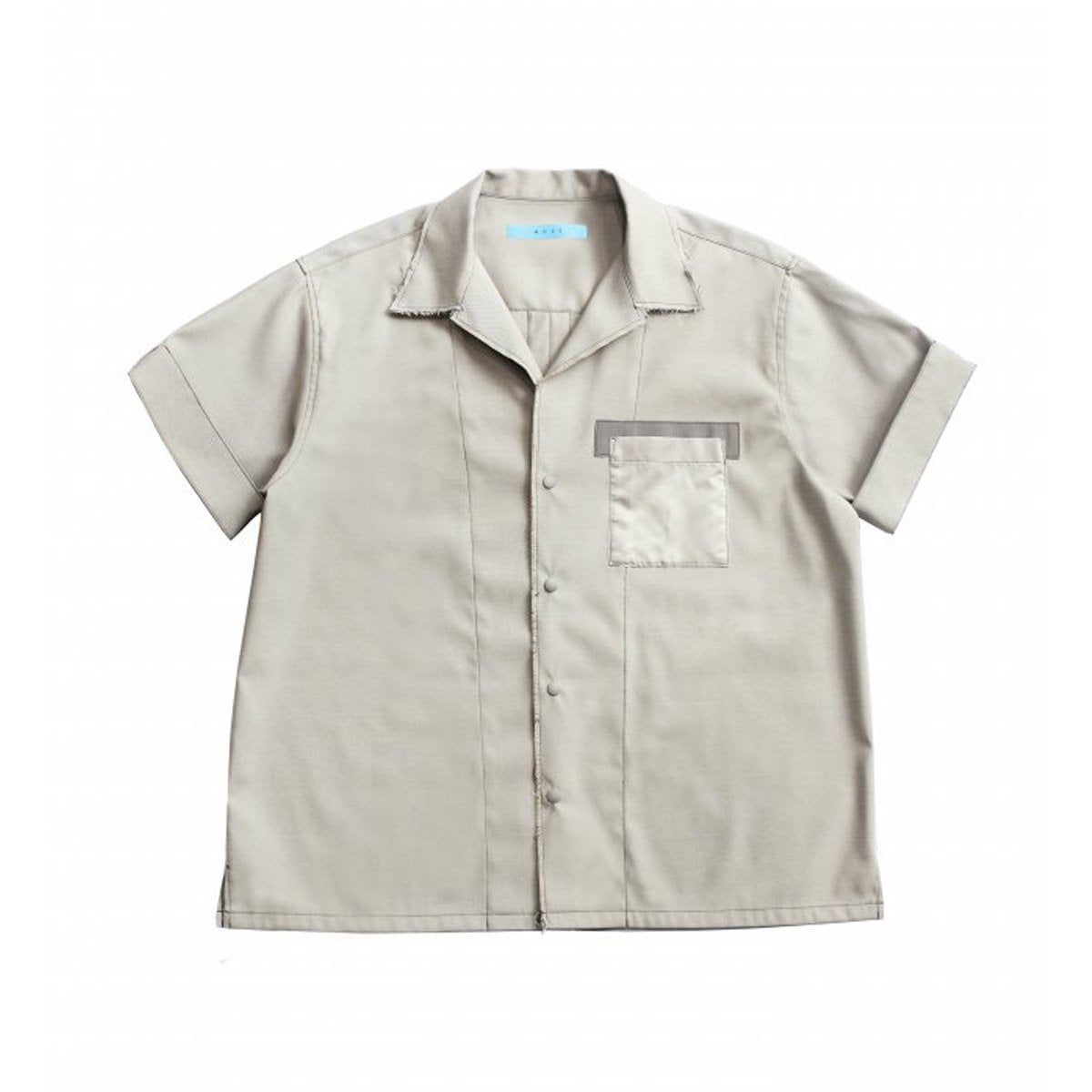 MUZE TURQUOISE LABEL - MULTI SHARK SHORT SLEEVE SHIRT (WHITE-BEIGE