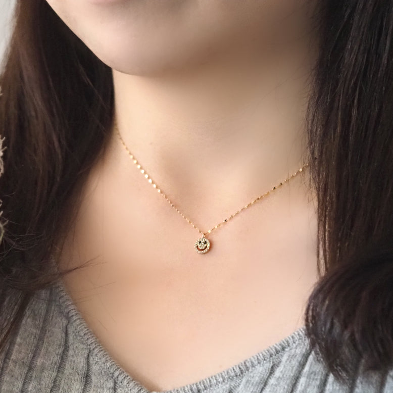 K18 Smile/スマイル ダイヤモンド ネックレス｜山梨県甲府市の