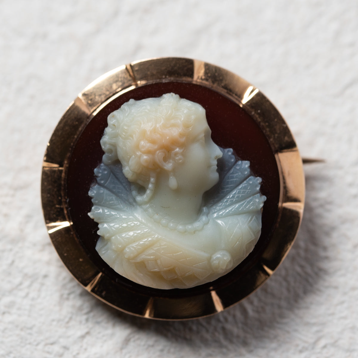 アンティーク サードニクス貴婦人のカメオ ドールにも アンティーク