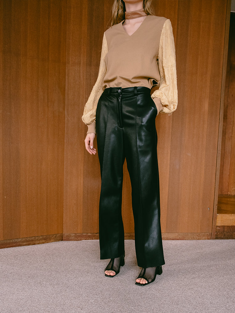 Fake Leather Pants｜フェイクレザーパンツ – MARTE