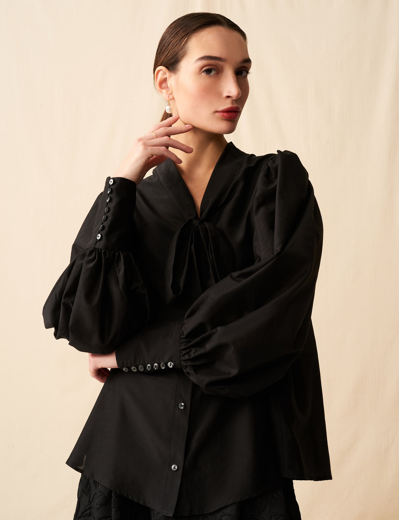 MARIHA(マリハ) ハムレットのブラウス Black シティードレス