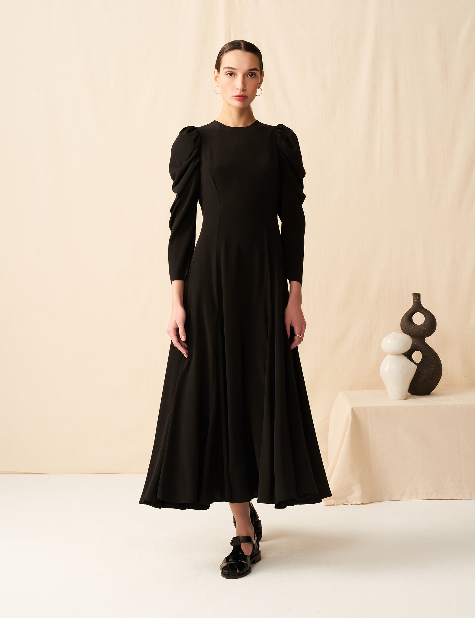 MARIHA(マリハ) セレナーデのドレス (長袖) Black シティードレス