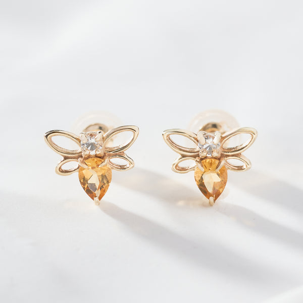 K10 ハチ 蜂 スタッドピアス- me.（エムイードット）