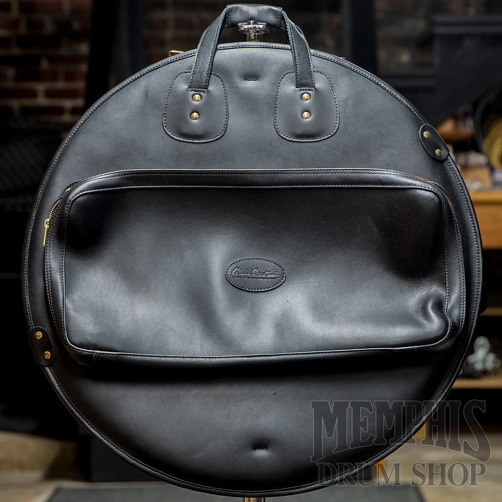 Glenn Cronkhite 22” Leather Cymbal Bag - Smooth Black (CYM-22SBL