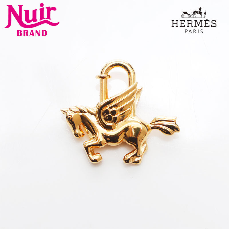 エルメス HERMES カデナ ユニコーン ペガサス キーホルダー ゴールド