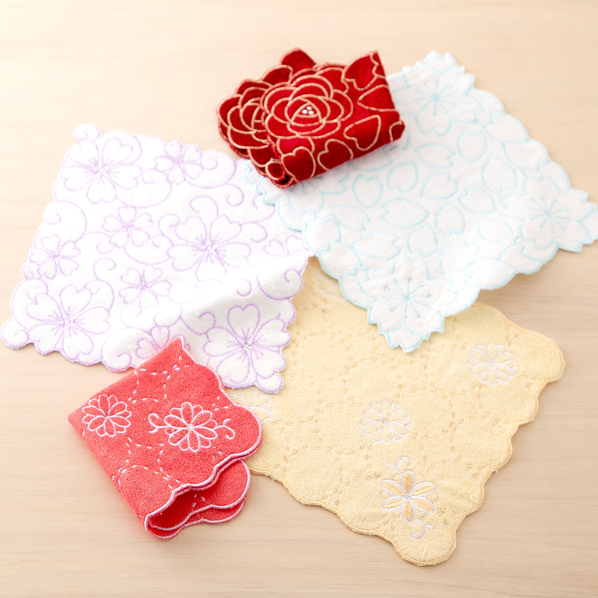 のレン 竹タオル / レーヨン（竹繊維）70% 綿 30% 約24cm×24cm タオル