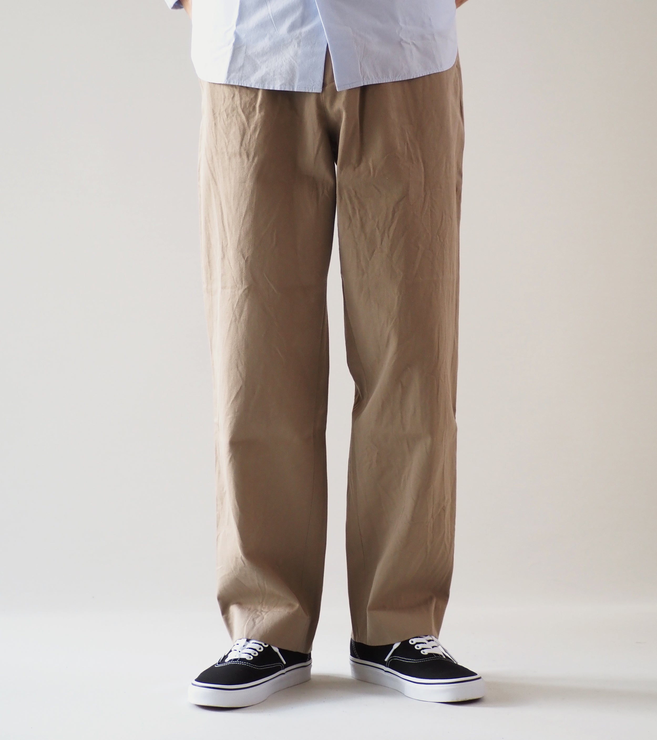 YAECA チノ タック テーパード , Khaki – Navyblue