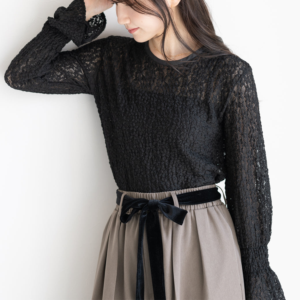 ストレッチお花レーストップス – Neigeオンラインストア