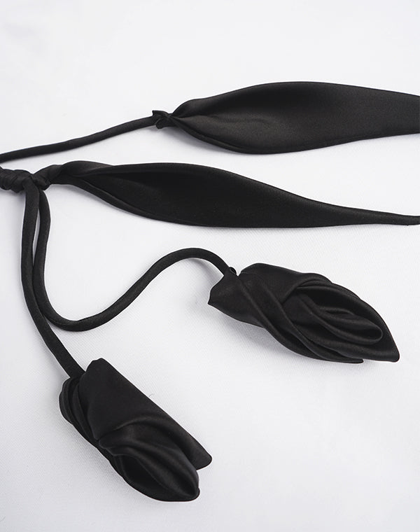 Mame Kurogouchi マメ クロゴウチ｜Floral Motif Silk Belt MM26SS