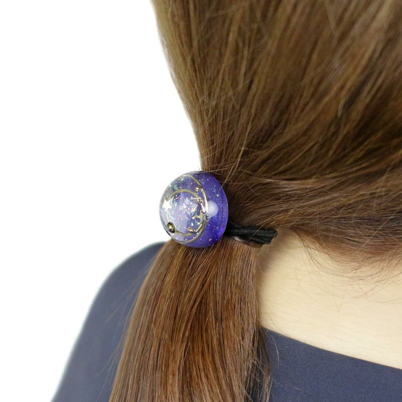 ヘアゴム 星の軌道 ホログラム クリア ドーム ヘアポニー – OSEWAYA