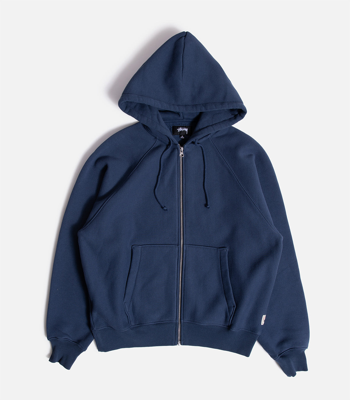 Stussy Raglan Zip Up Hooded Sweatshirt – Atlas