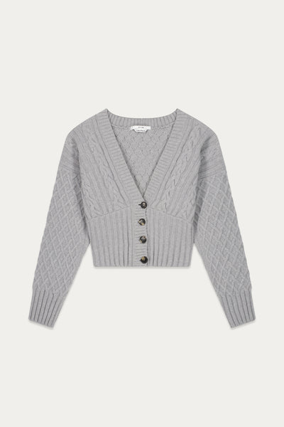 Victoria Cropped Cardigan Grey – ATTIRE THE STUDIO