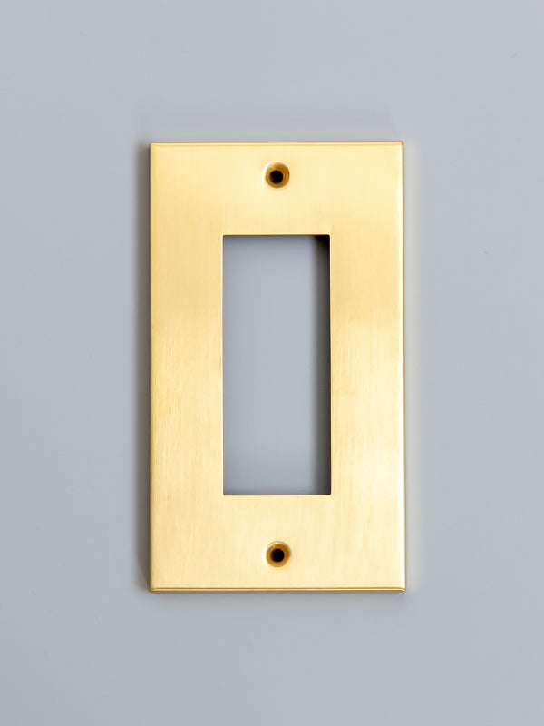 真鍮コンセントプレート