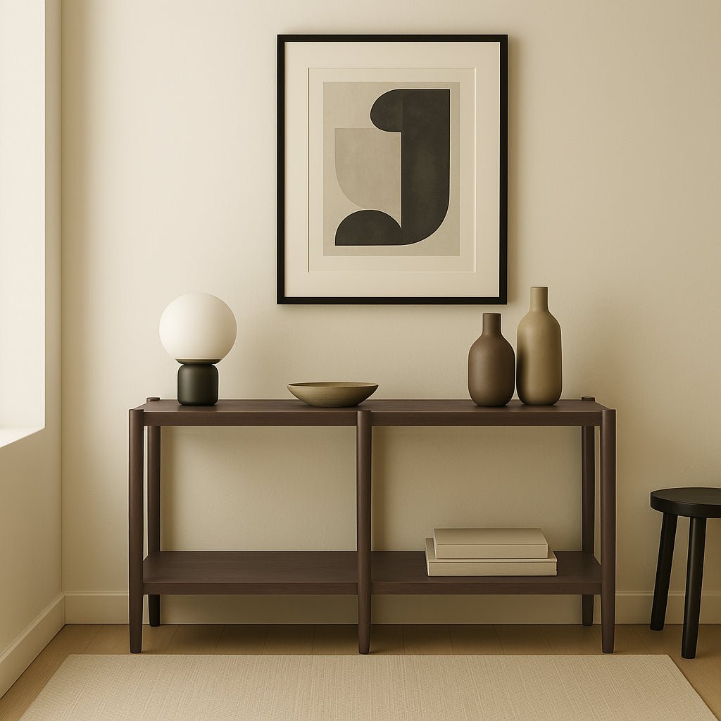 Sinclair Console Table, Walnut – Alpine Furniture