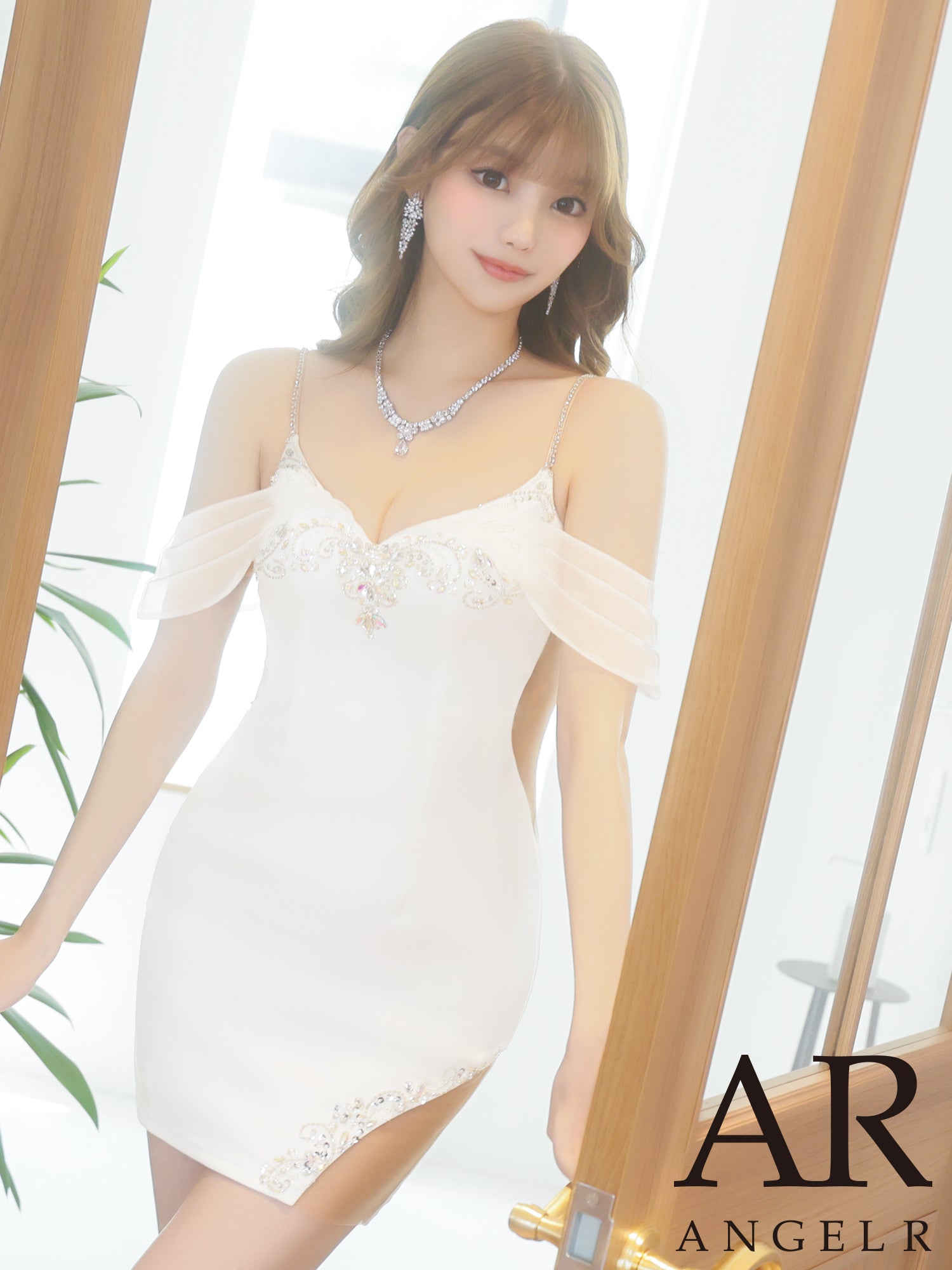 AngelR [エンジェルアール] シフォンスリーブ / ビジュー / メッシュ