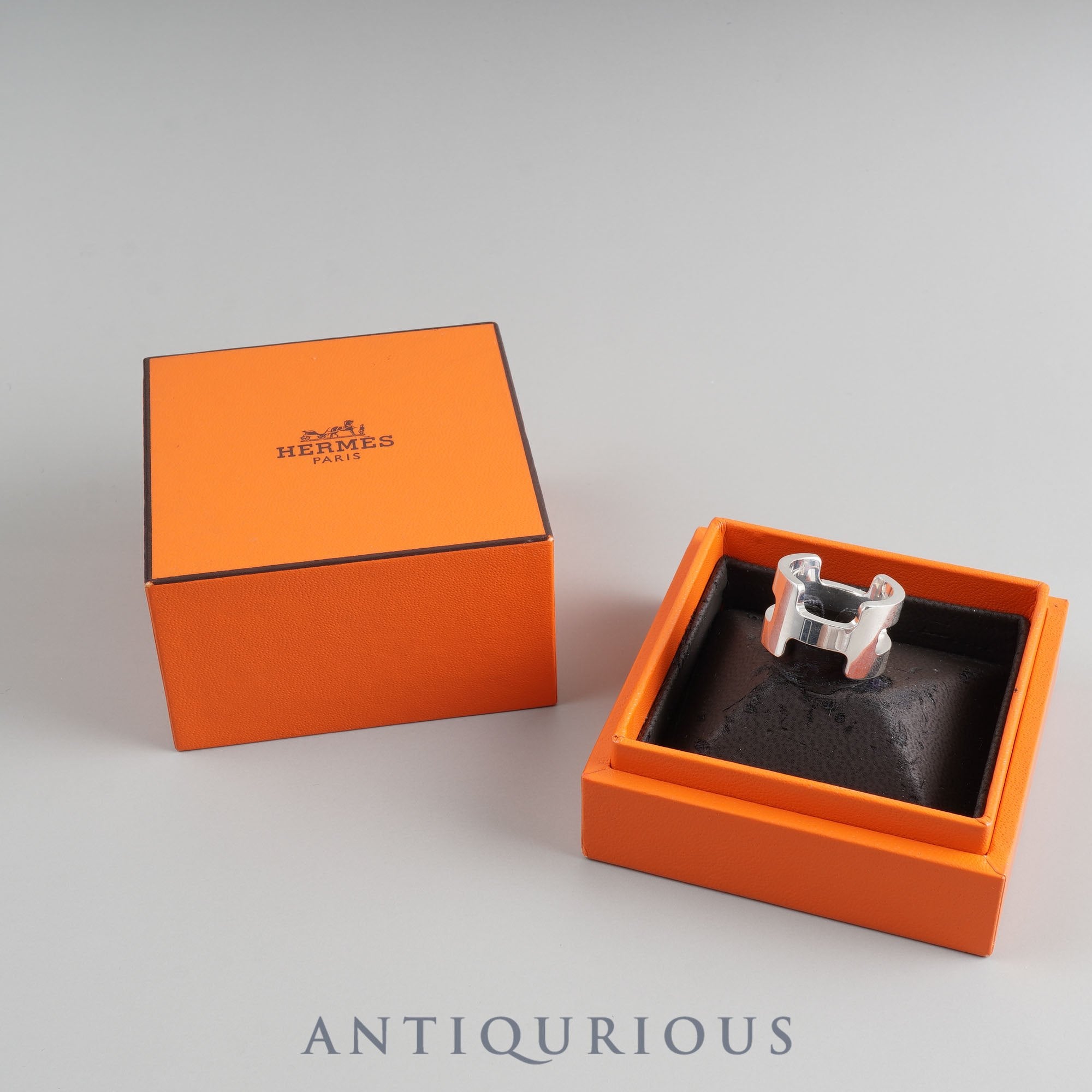 エルメス リング Hロゴ スターリングシルバー #50 箱 | 東京銀座の