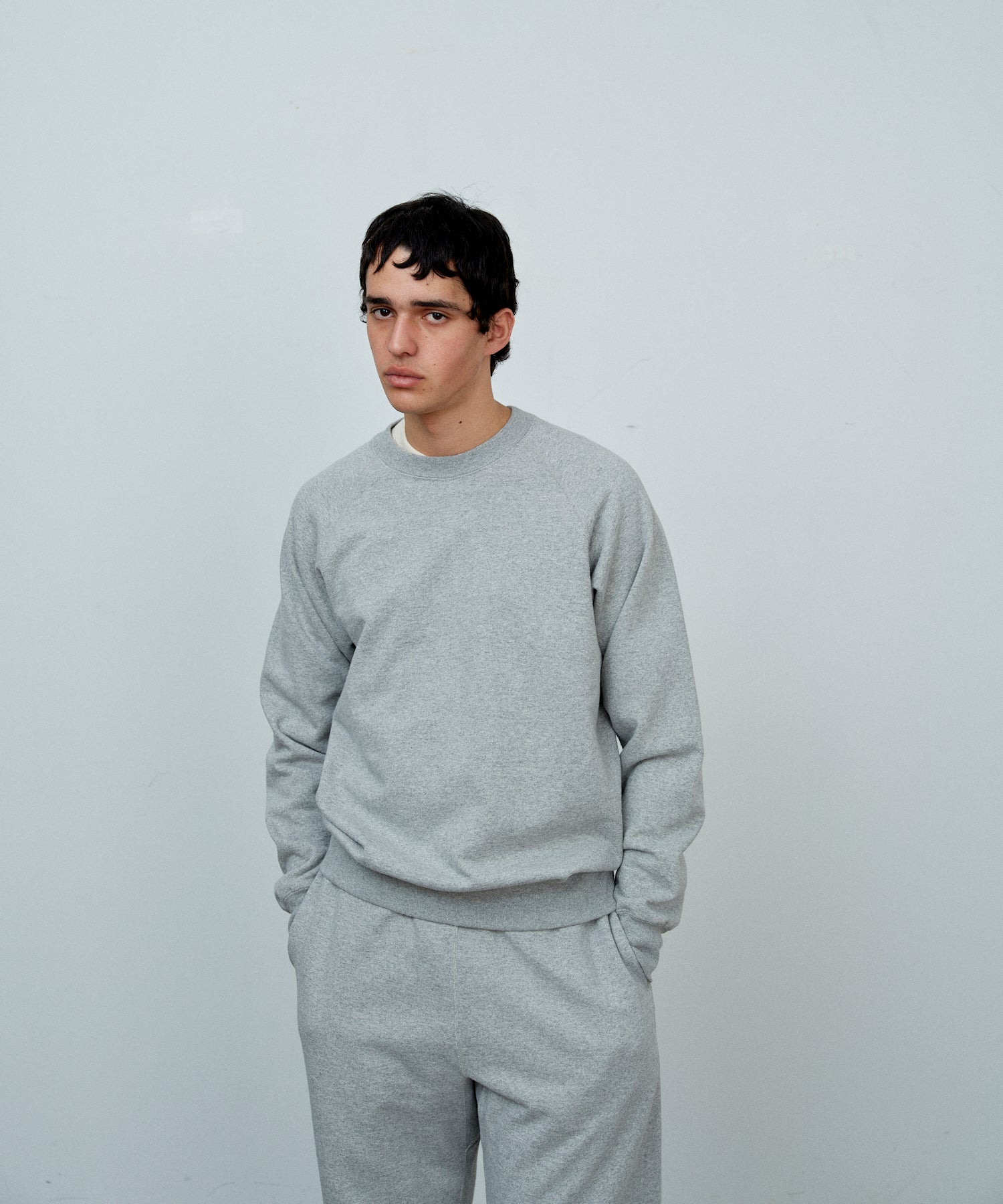 25FW 】ANATOMICA SWEAT RAGLAN CREW NECK / GREY – A'r11551 FUKUOKA