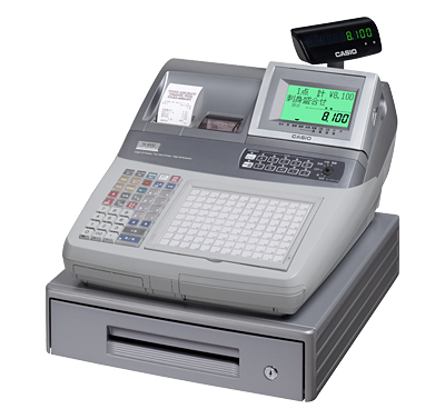 CASIO カシオ 電子レジスタ TE-100 通常動作確認済 鍵付き CASIO