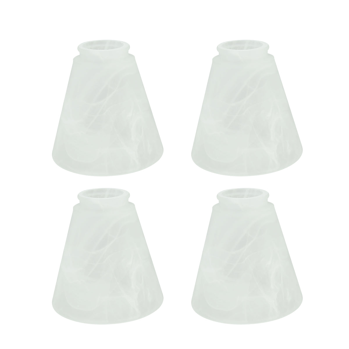 23047-4 Transitional Style Frosted Replacement Glass Shade, 2-1/8