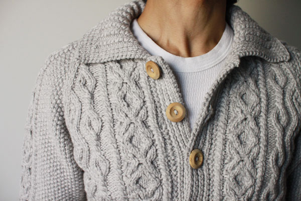 限定生産】カシミアハンドニットカーディガン/全2色 インバーアラン