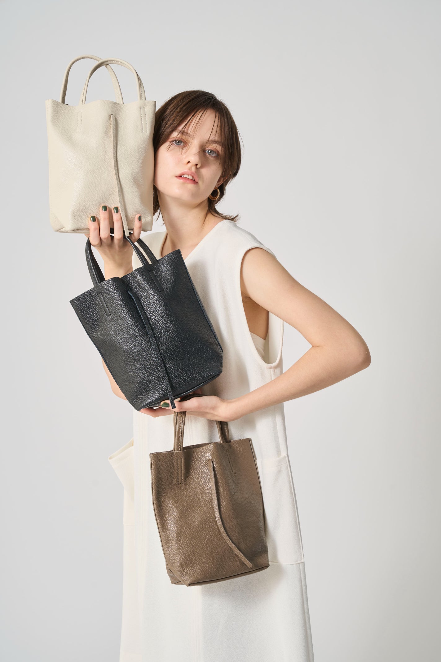 MILLELA FIRENZE】シュリンクレザーミニトートバッグ ミレッラ