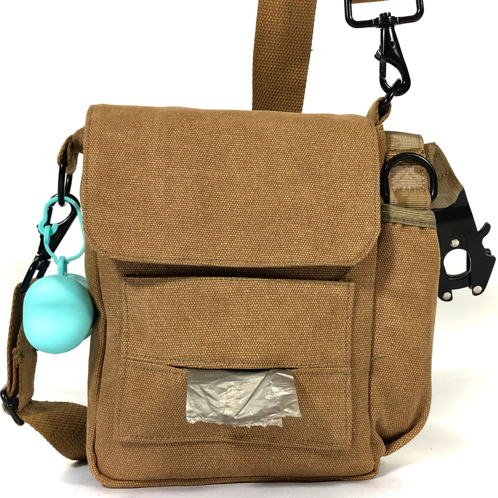 Tactical Dog Walking Bag with Water bottle holder, Cross-Body