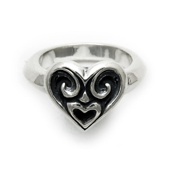 Tribal Heart Ring - Bill Wall Leather Inc.