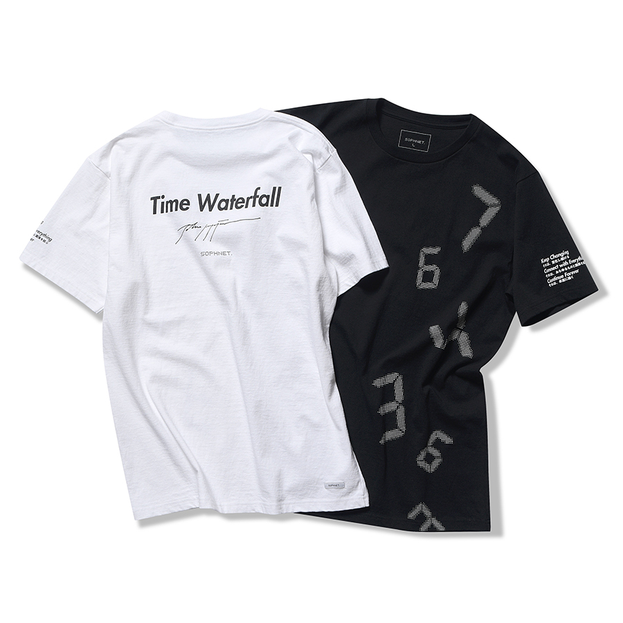 SOPHNET. x 宮島達男 TIME WATERFALL B.D SHIRT