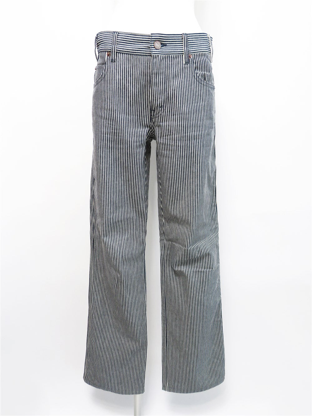 ヒッコリー ストライプ デニム パンツ