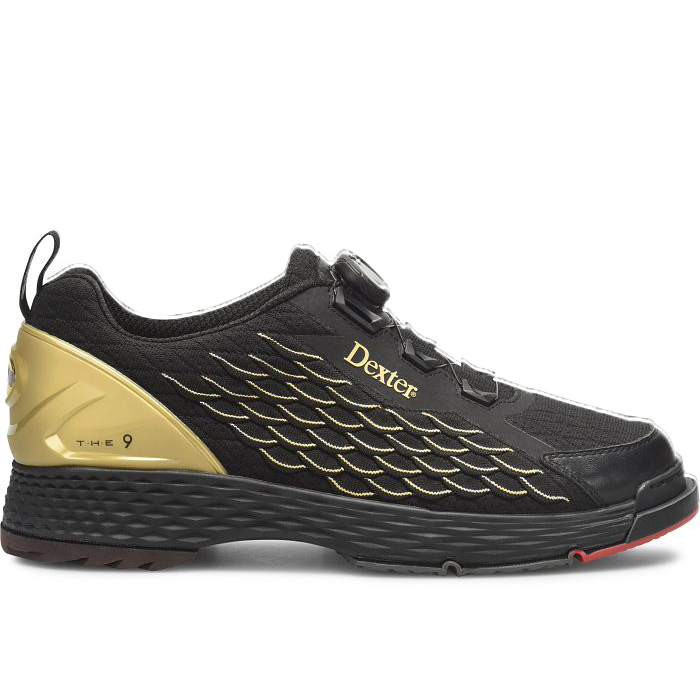 Dexter T.H.E. C9 Knit BOA Black/Gold Men's Bowling Shoes – Bowling