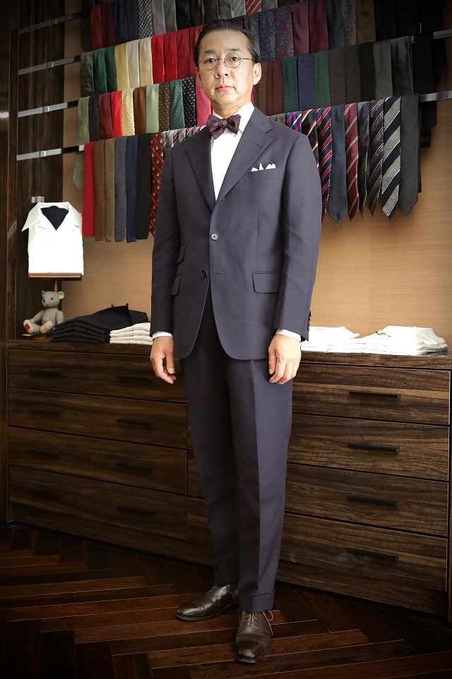 麻なのに、シワの少ない夏景色。 - batak