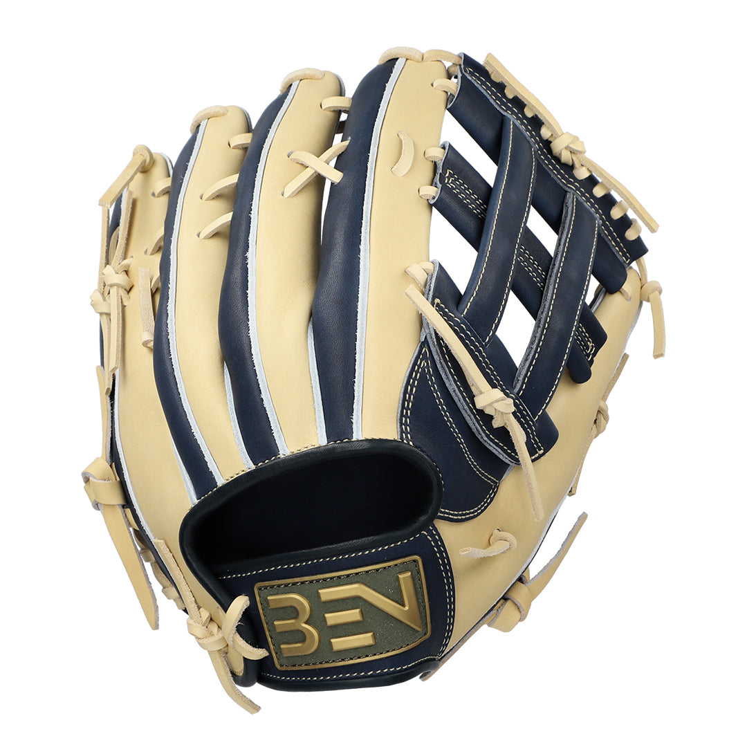 DICE. 硬式野球グローブ ネイビー/ベージュ 硬式用グラブ 外野手用