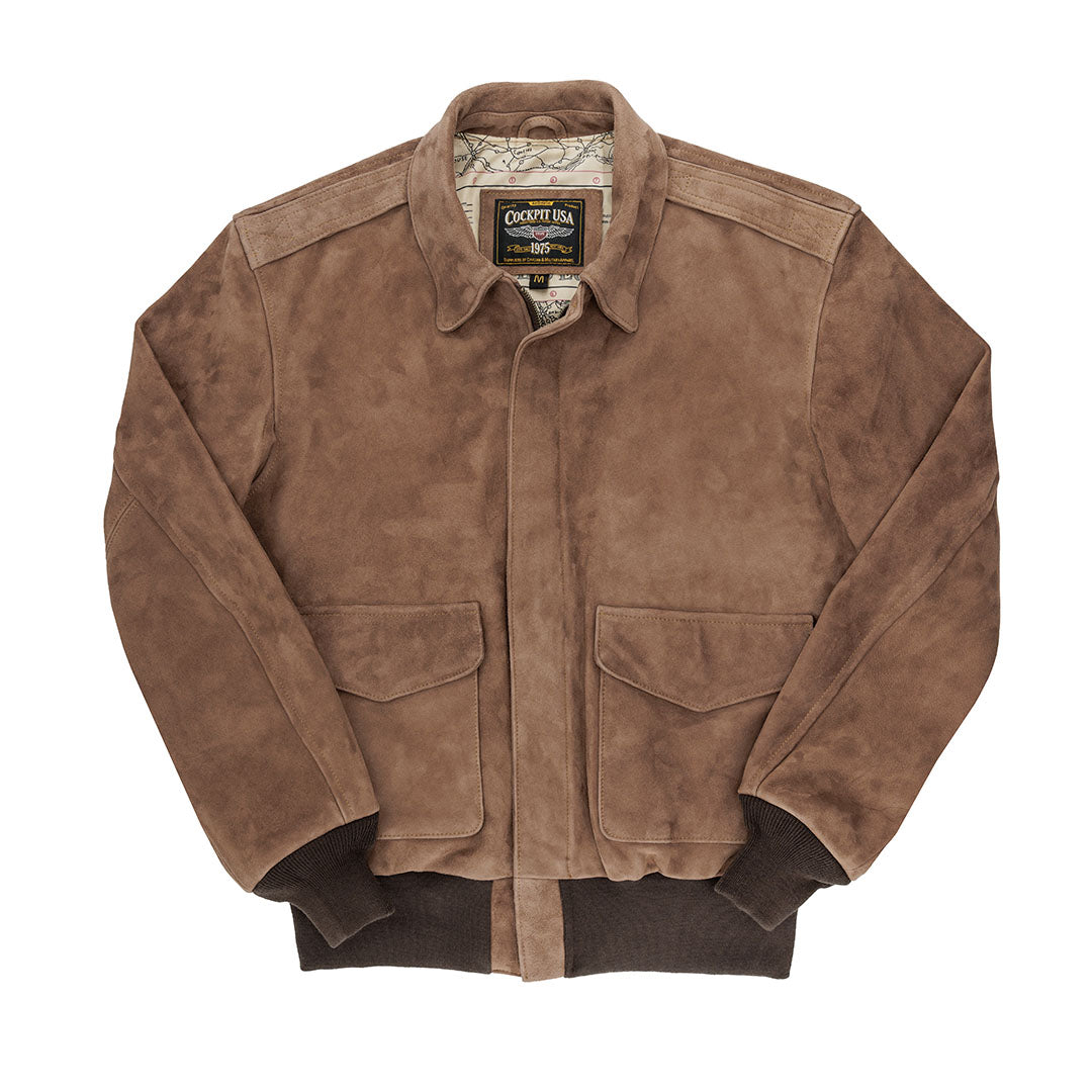 A-2 Cedar Gentlemen's Jacket | Leather Suede Bomber Jacket