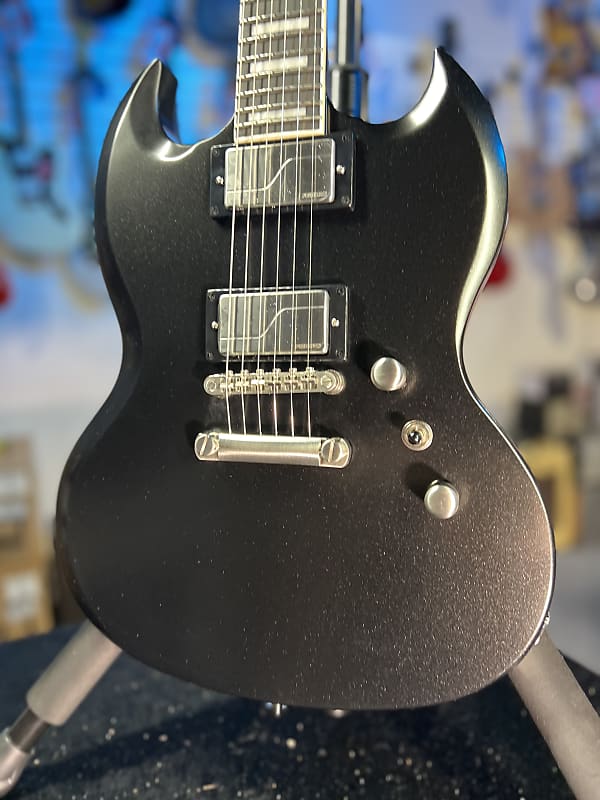 Epiphone SG Prophecy Electric Guitar - Aged Jet Black Metallic Auth De