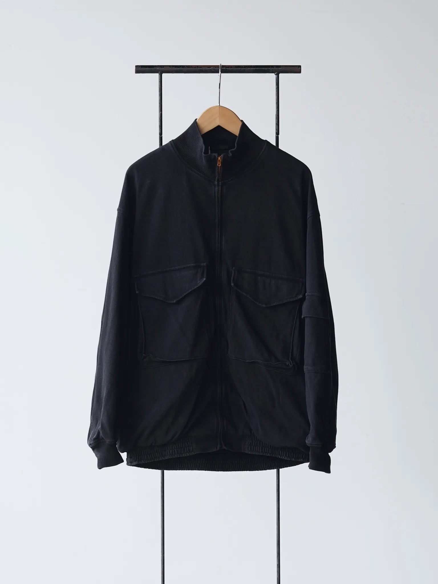 COMOLI コットンジャージ G8ジャケット BLACK | CASANOVA&CO