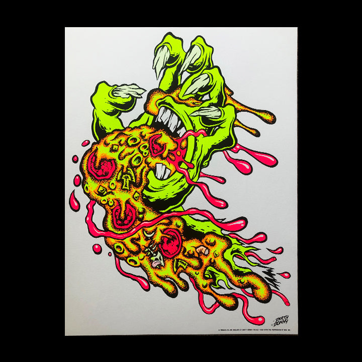 Santa Cruz スクリーミングハンド バナー 80年代 アート Santa Cruz