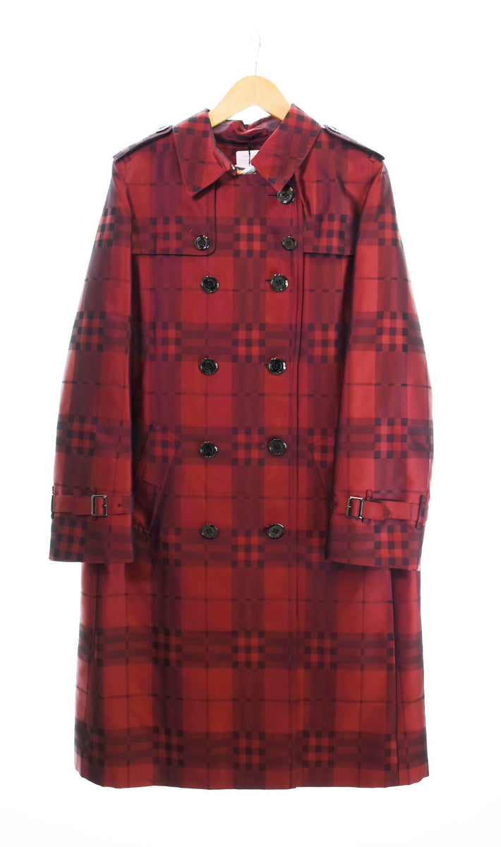 バーバリー BURBERRY LONDON トレンチコート 赤 FR794-064-18