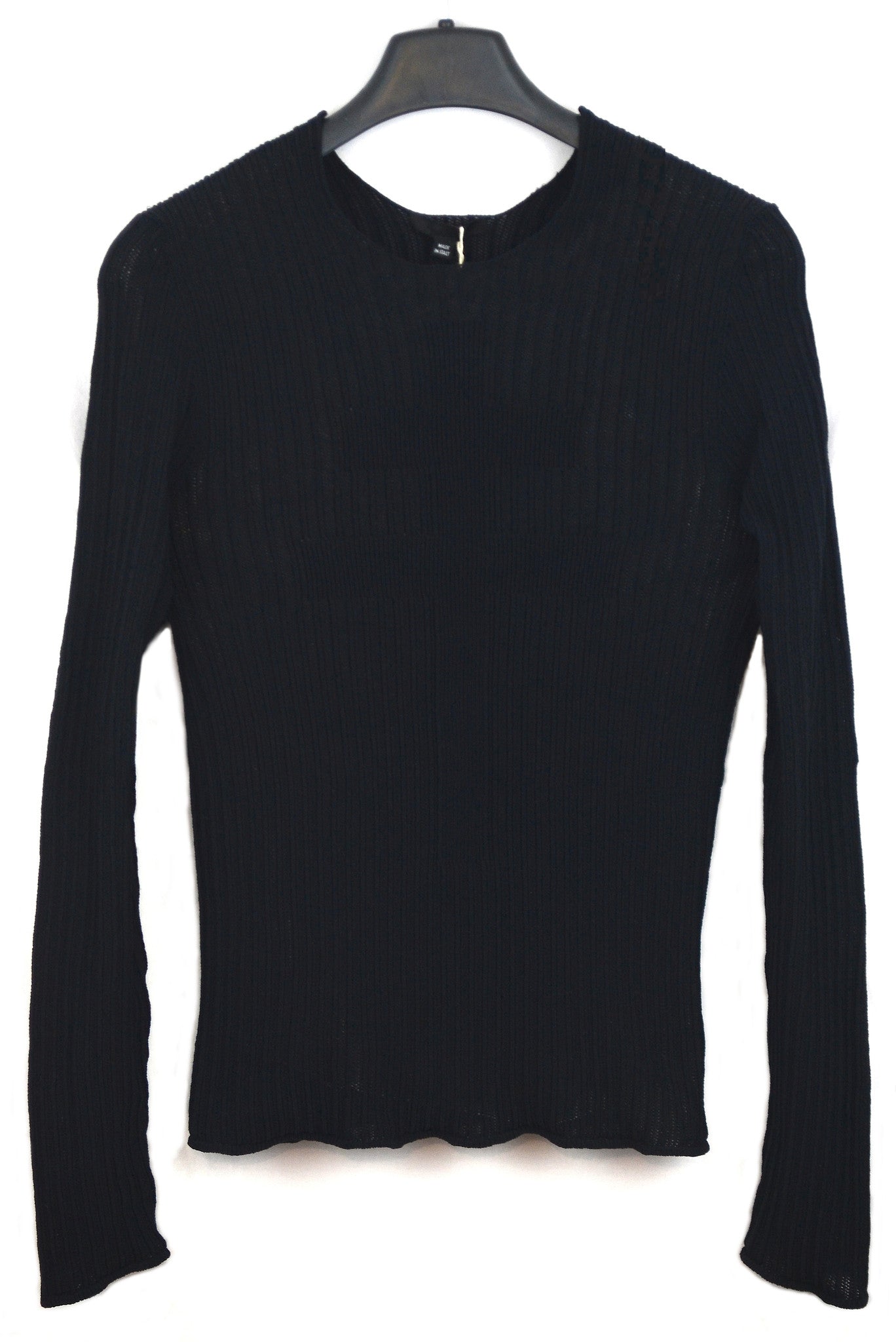 Helmut Lang 2003 Techno Mesh Sweater with Geometrical Ribcage