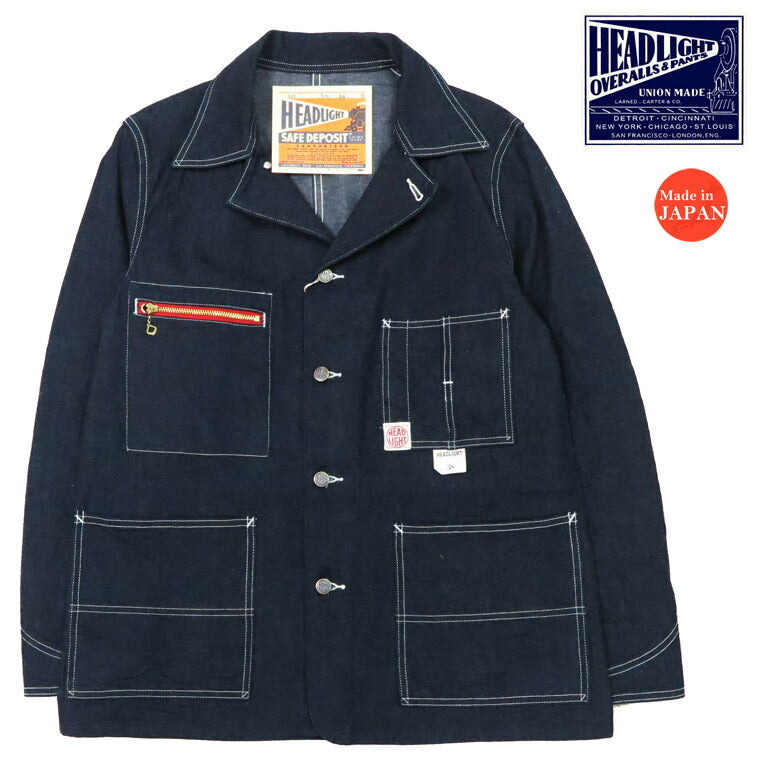 HEADLIGHT ヘッドライト 実名復刻 11oz. デニム ワーク コート レッド