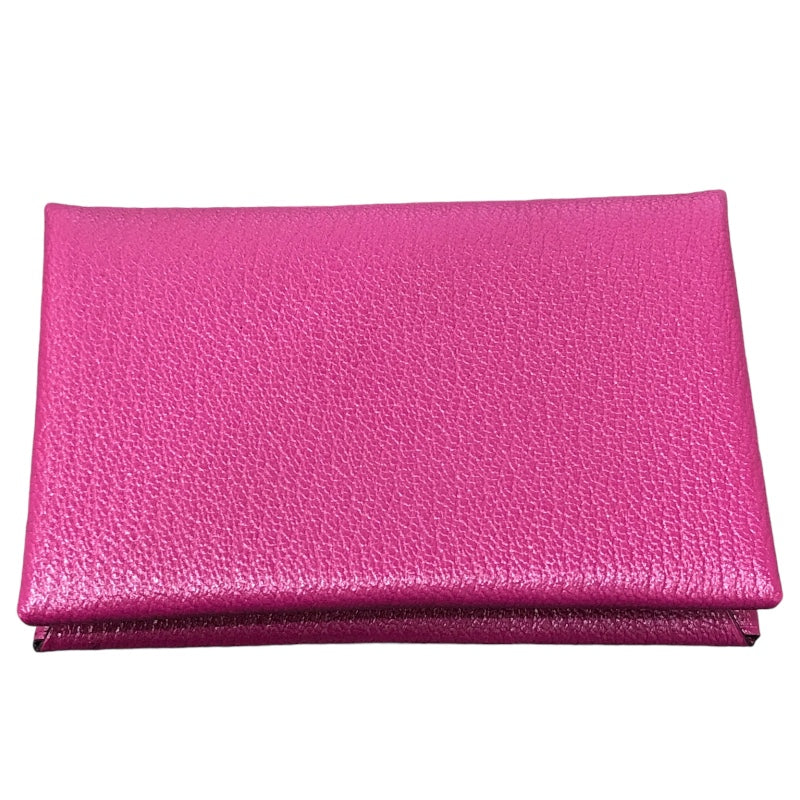 エルメス HERMES カルヴィ C刻 ローズパープル シェーブル レディース