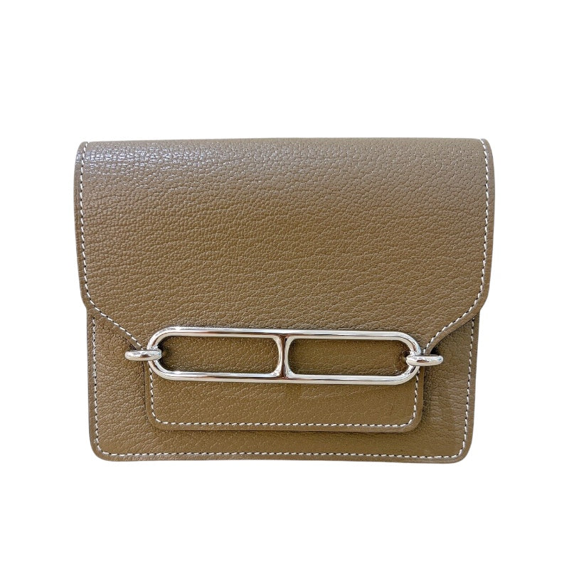 エルメス HERMES ロウリス ルリ スリム U刻（2022年製） エトゥープ