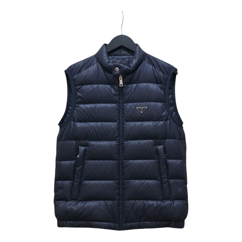 プラダ PRADA トライアングルロゴ ダウンベスト SGA482 ネイビー