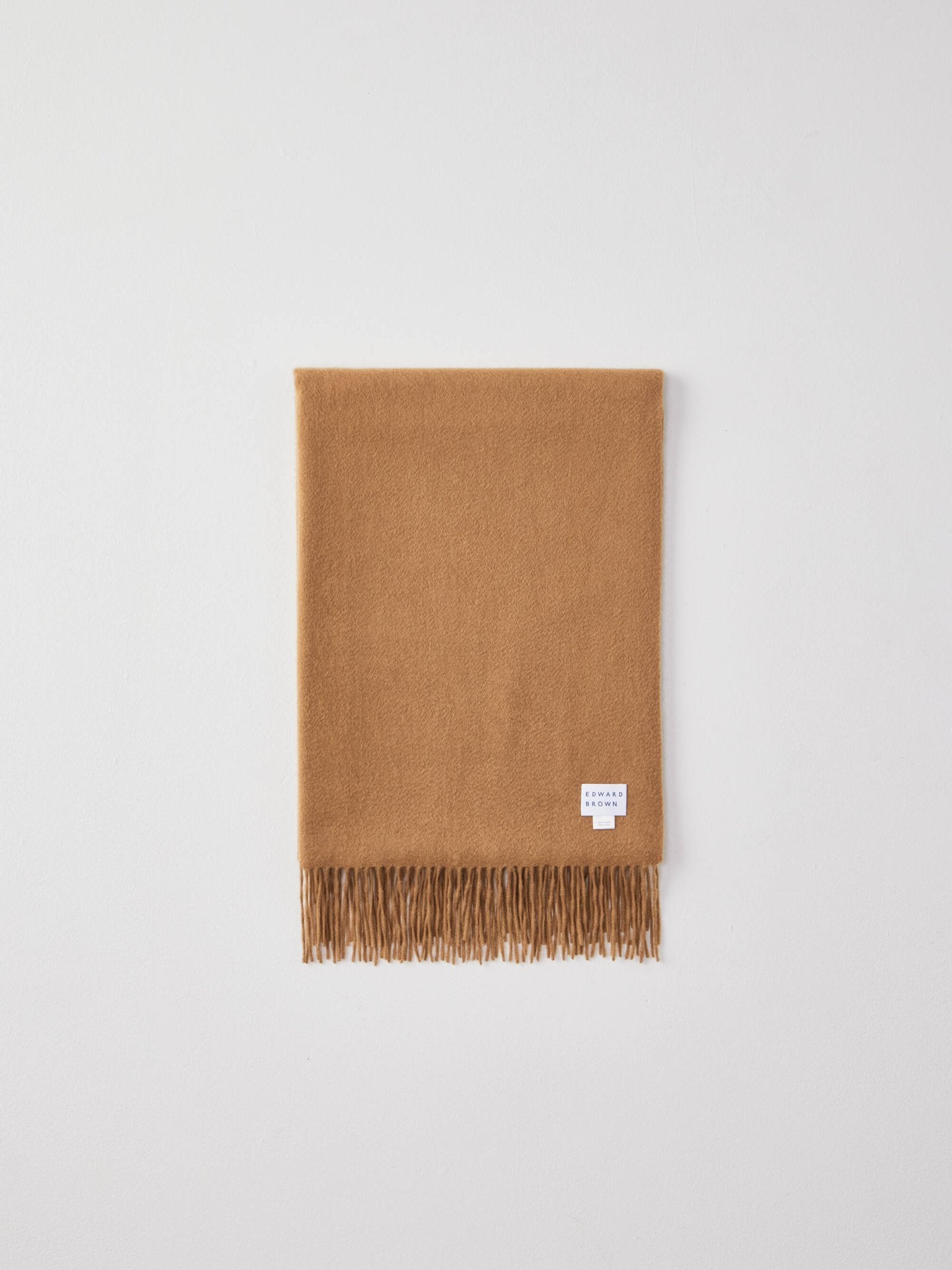 カシミヤストール ダークキャメル | EDWARD BROWN(エドワードブラウン