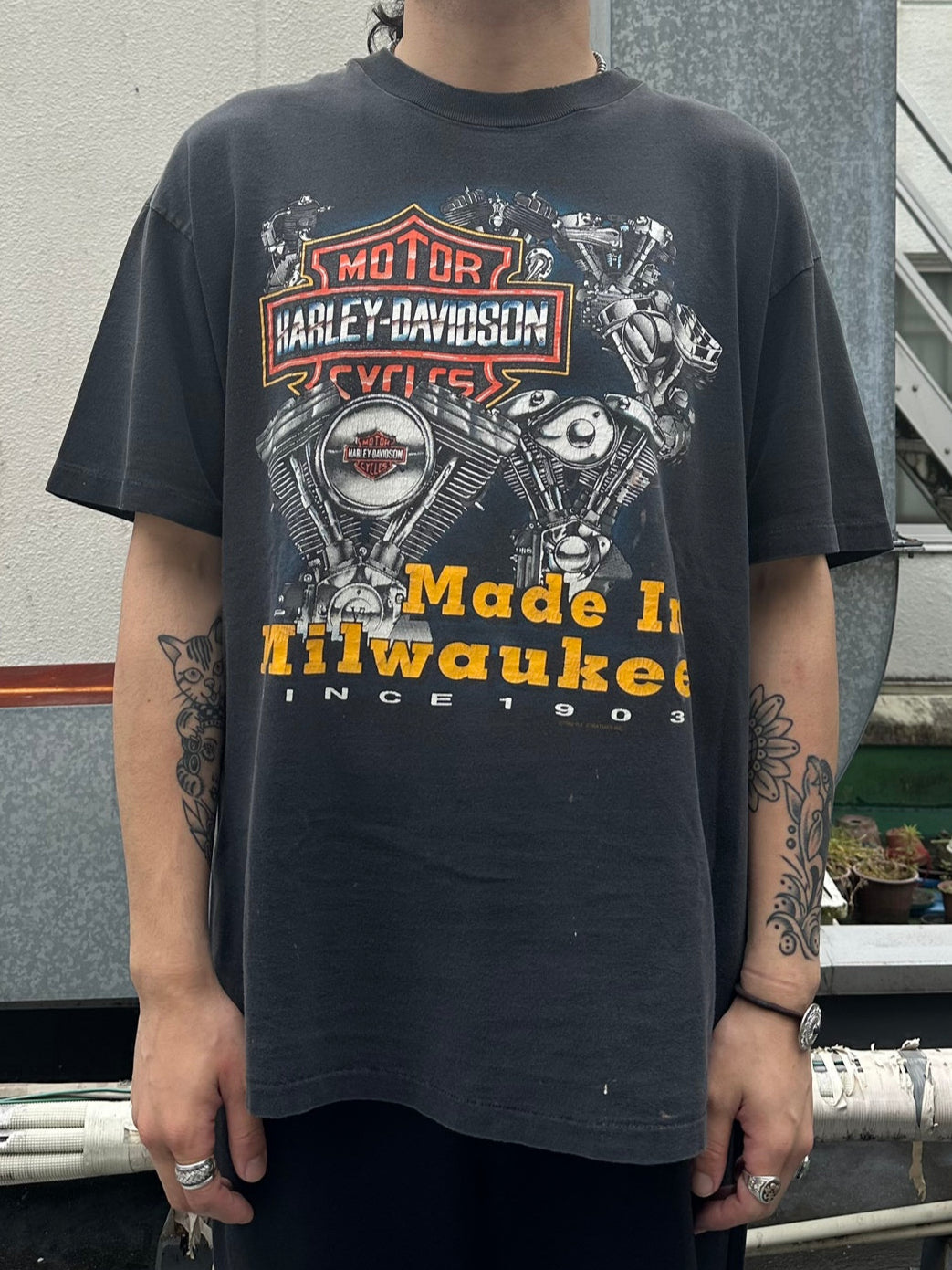 90's HARLEY-DAVIDSON「Twin Engine」ハーレーTシャツ – FUJI STORE
