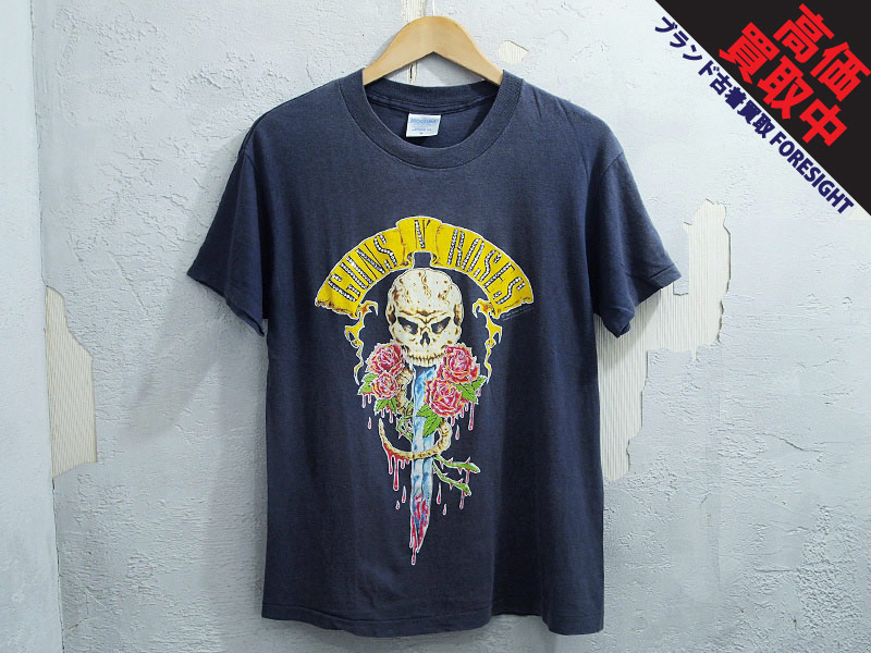 90's Vintage Guns N' Roses 1991 Tour ラインストーン Tシャツ M 1991