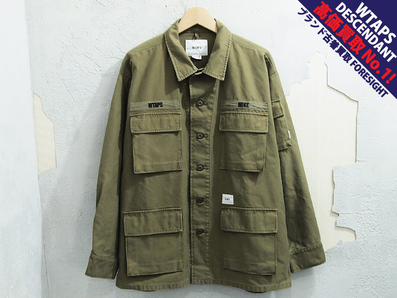 WTAPS 'JUNGLE LS 01 / SHIRT COTTON SATIN'ジャングル シャツ