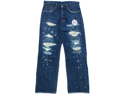 WTAPS 'BLUES / TRASH'ダメージ加工デニム TRASH DOZENS WAY OF LIFE