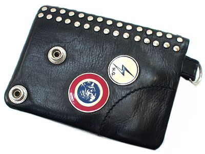 HYSTERIC GLAMOUR 'スタッズ'レザーウォレット 財布 ヒステリック