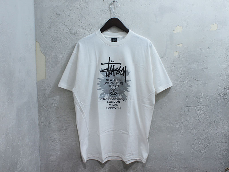 STUSSY 札幌チャプト限定 'SAPPORO CHAPT LTD TEE'Tシャツ 白 ホワイト